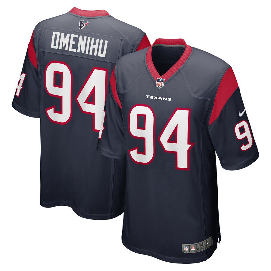 Men Houston Texans #94 Charles Omenihu Nike Navy Game NFL Jersey->houston texans->NFL Jersey